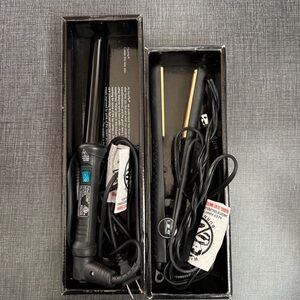 NuMe and Iso Black and Gold Hair Styling Set